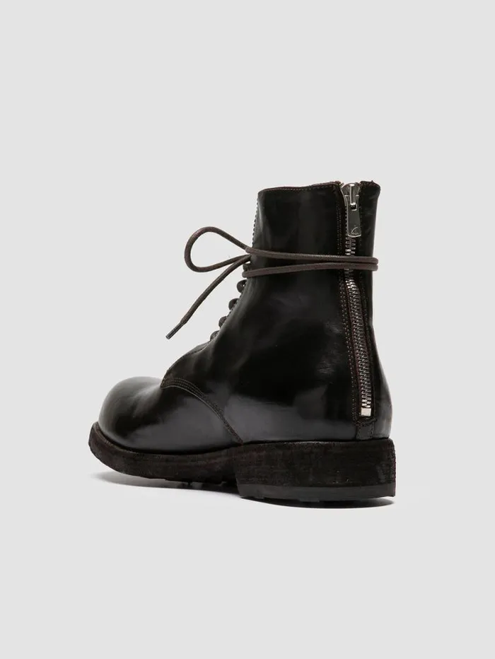 Men Officine Creative Footwear BULLA DD 102 Brown Leather Laceup Boots Men Officine Creative Footwear BULLA DD 102 Brown Leather Laceup Boots
