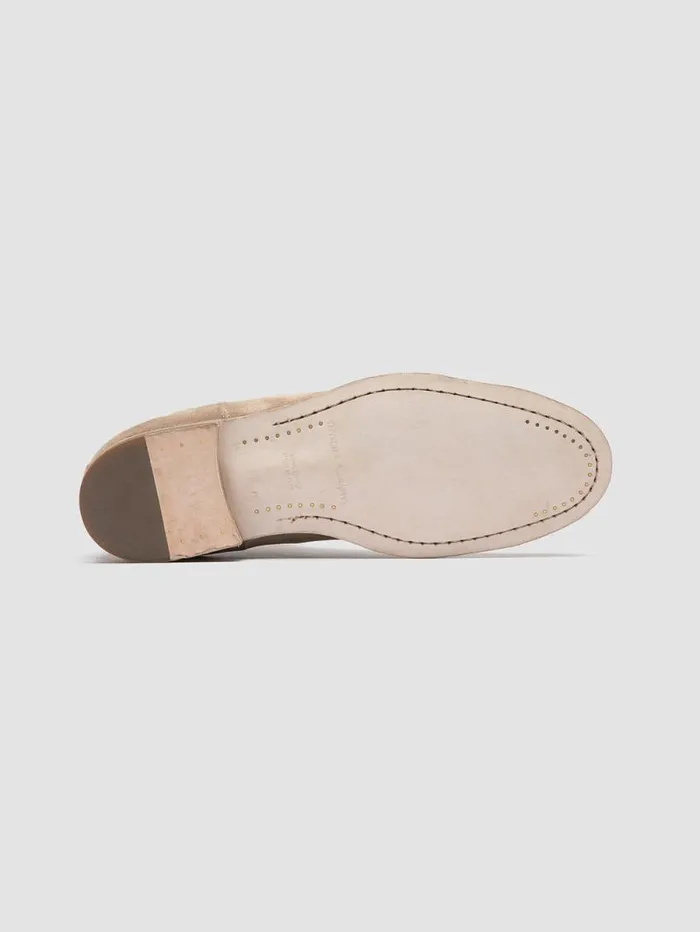 Men Officine Creative Footwear SOLITUDE 004 Taupe Suede Chelsea Boots Men Officine Creative Footwear SOLITUDE 004 Taupe Suede Chelsea Boots