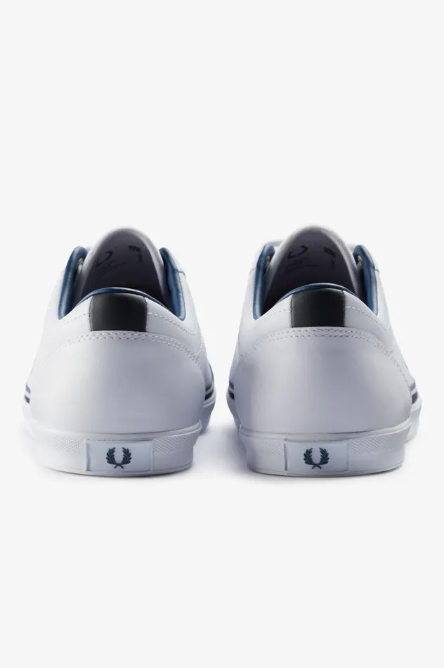 Men Perforated Baseline Whitemidnght Blue Fred Perry Shoes