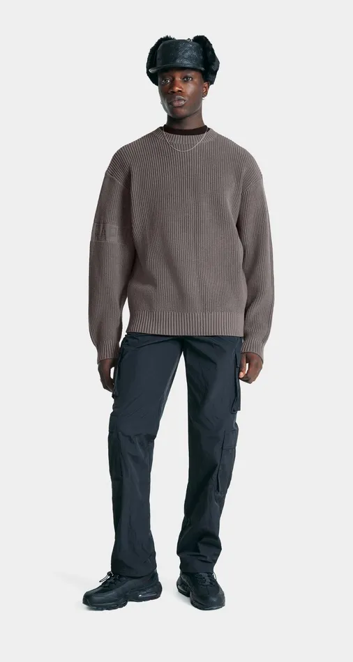 Men Rabbit Grey Band Knit Sweater Daily Paper Hoodies and Sweaters Men Rabbit Grey Band Knit Sweater Daily Paper Hoodies and Sweaters