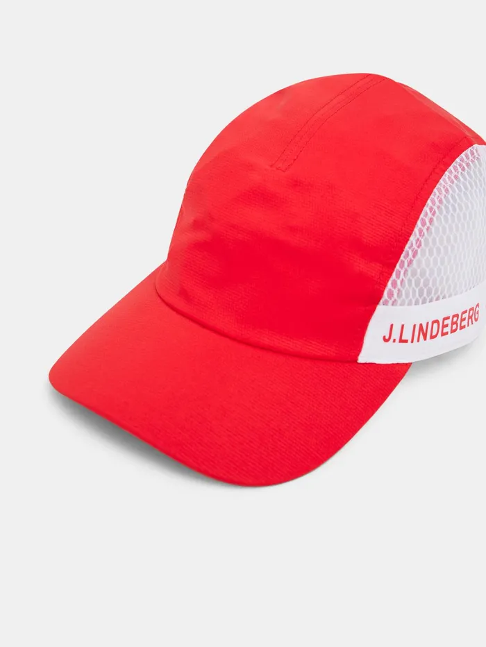 Men Rock Cap Fiery Red JLindeberg Caps Men Rock Cap Fiery Red JLindeberg Caps