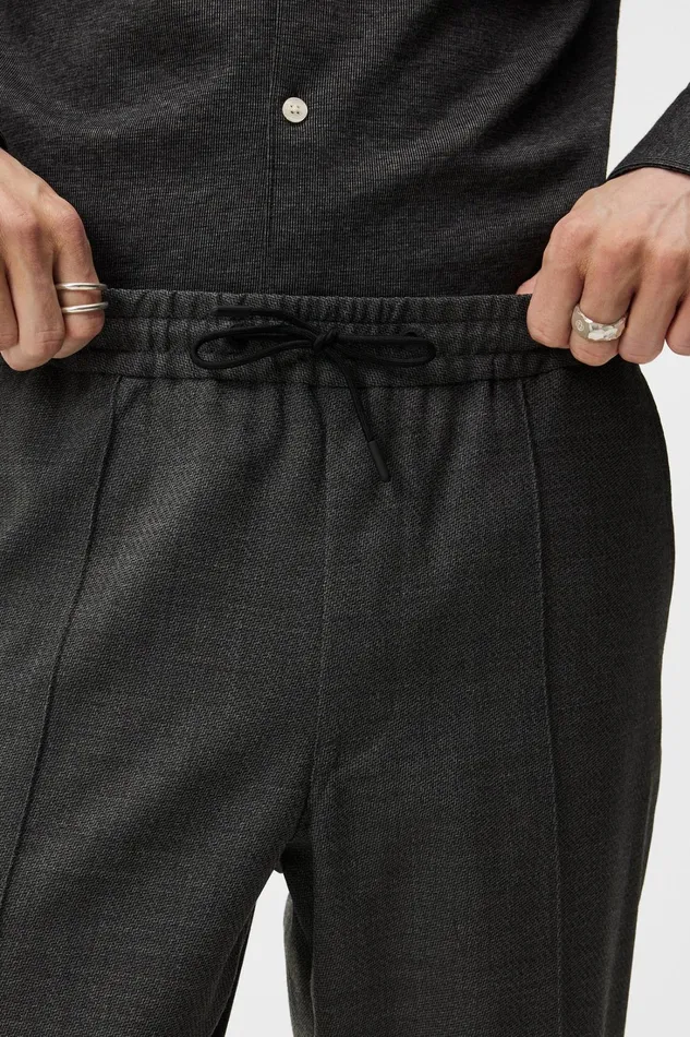 Men Sasha Structured 2 Tone Pants Light Grey Melange JLindeberg Trousers Men Sasha Structured 2 Tone Pants Light Grey Melange JLindeberg Trousers