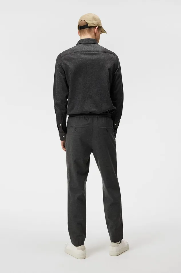 Men Sasha Structured 2 Tone Pants Light Grey Melange JLindeberg Trousers Men Sasha Structured 2 Tone Pants Light Grey Melange JLindeberg Trousers