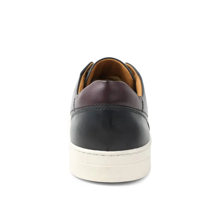 Men Sneakers Bruno Magli Dante LacetoToe Leather Sneaker 8211 Navy