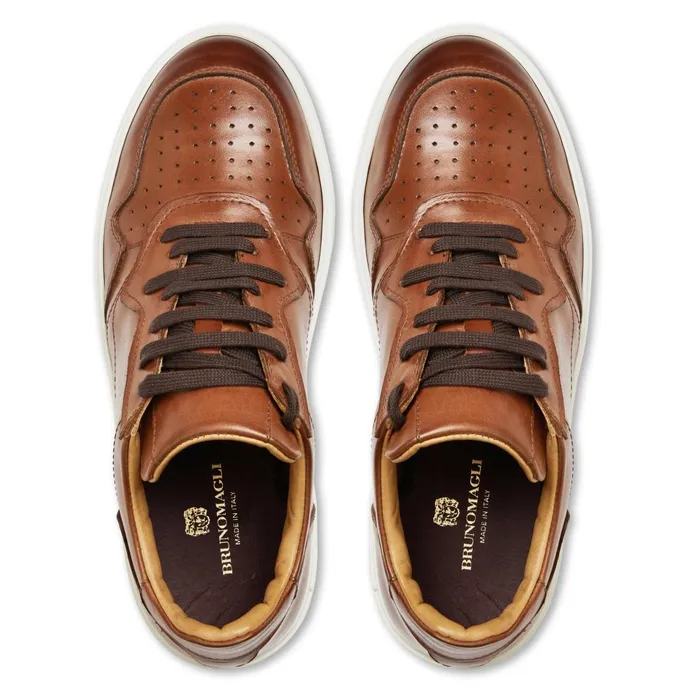 Men Sneakers Bruno Magli Dezi Cup Sole SneakerCognac