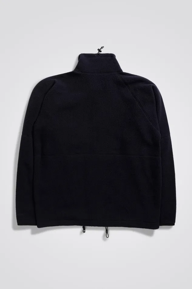Men Tycho Fleece Full Zip Jacket Dark Navy Norse Projects Outerwear