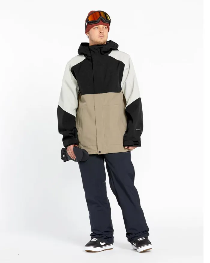 Mens Brighton Full Zip Jacket 8211 Chestnut Brown Mens Volcom Jackets