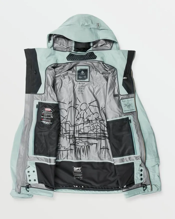 Mens Guch Stretch Gore Jacket 8211 Agave Mens Volcom Jackets