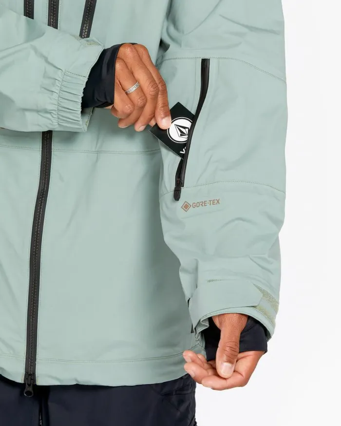 Mens Guch Stretch Gore Jacket 8211 Agave Mens Volcom Jackets