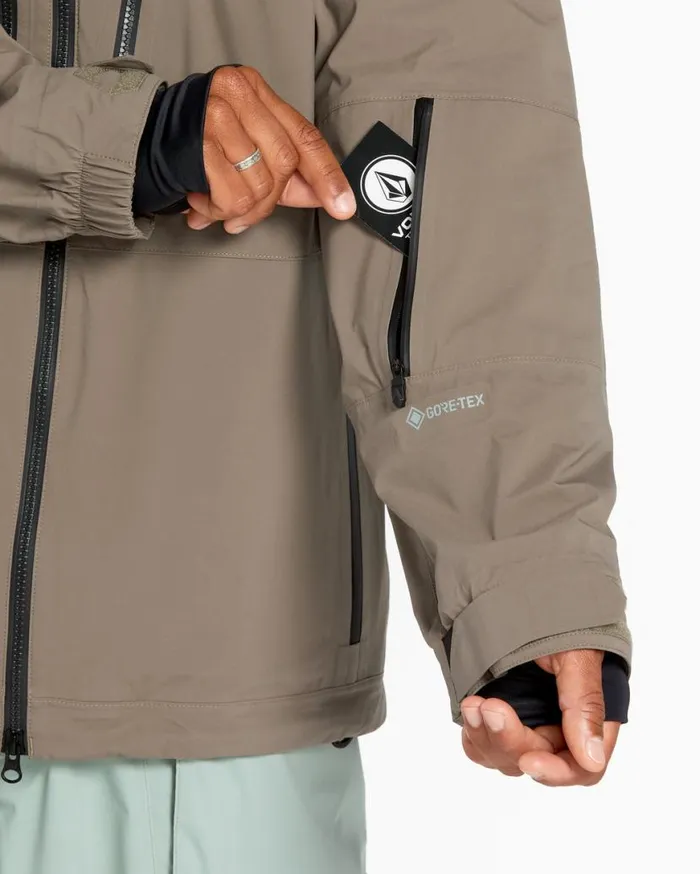 Mens Guch Stretch Gore Jacket 8211 Chestnut Brown Mens Volcom Jackets