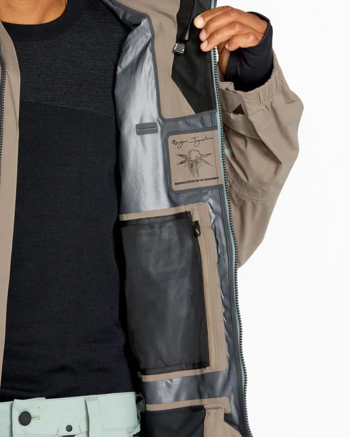 Mens Guch Stretch Gore Jacket 8211 Chestnut Brown Mens Volcom Jackets