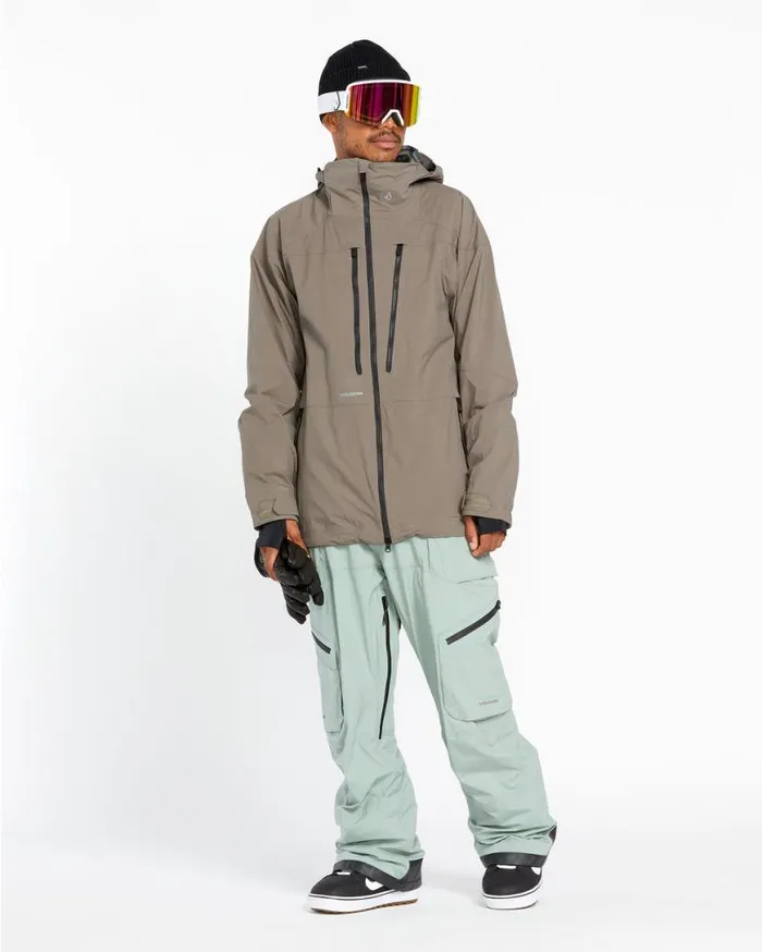 Mens Guch Stretch Gore Jacket 8211 Chestnut Brown Mens Volcom Jackets