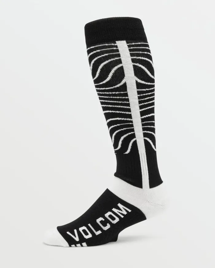Mens Heavy OverTheCalf Sock 8211 Black Mens Volcom Accessories