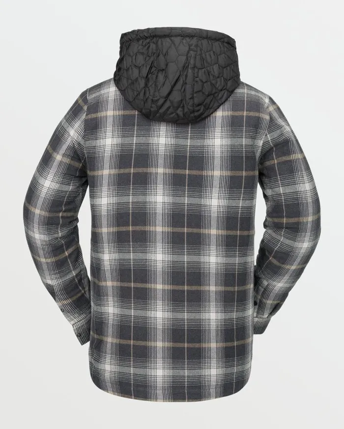 Mens Insulated Riding Flannel 8211 Stone Mens Volcom Jackets