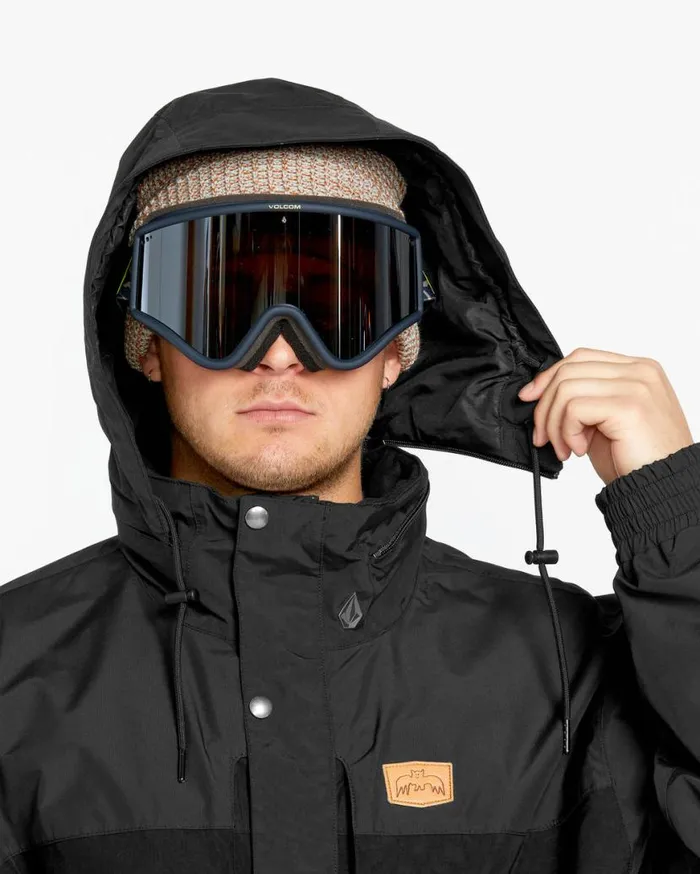 Mens Longo GoreTex Jacket 8211 Black Mens Volcom Jackets