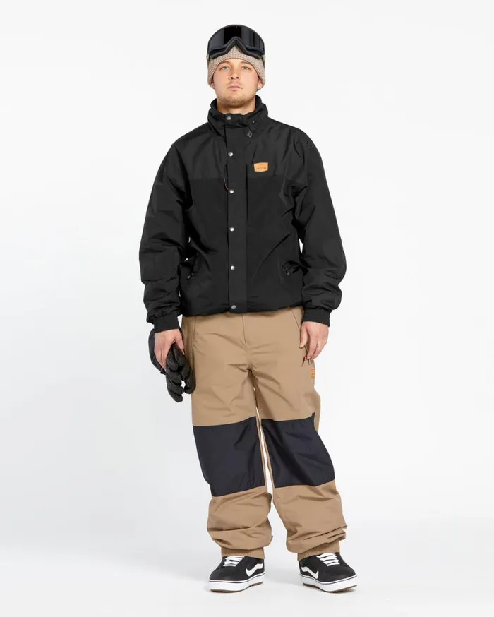 Mens Longo GoreTex Jacket 8211 Black Mens Volcom Jackets