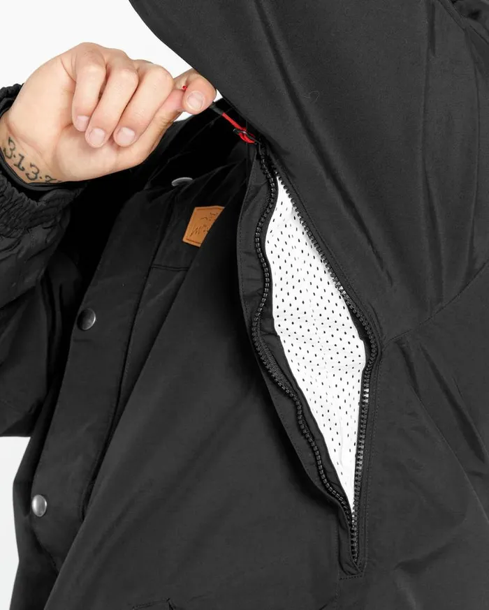 Mens Longo GoreTex Jacket 8211 Black Mens Volcom Jackets