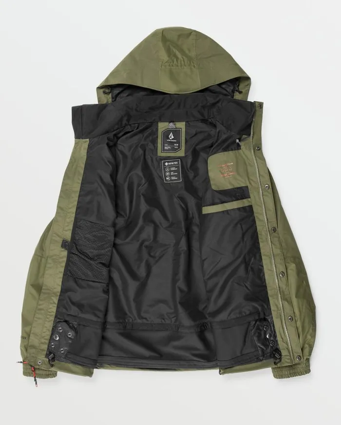 Mens Longo GoreTex Jacket 8211 Ivy Mens Volcom Jackets
