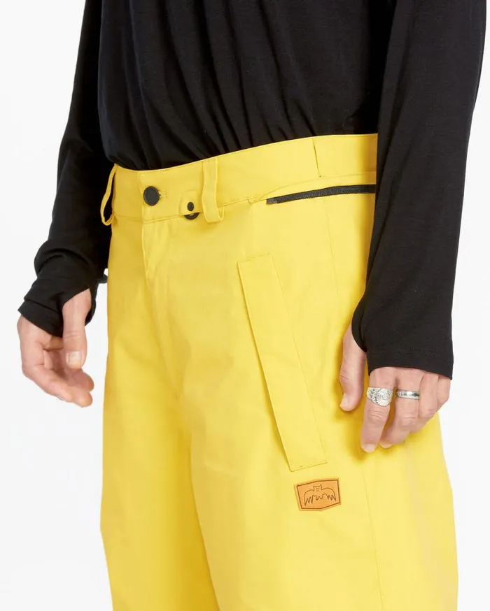 Mens Longo GoreTex Pants 8211 Dark Yellow Mens Volcom Pants