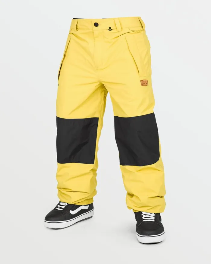 Mens Longo GoreTex Pants 8211 Dark Yellow Mens Volcom Pants