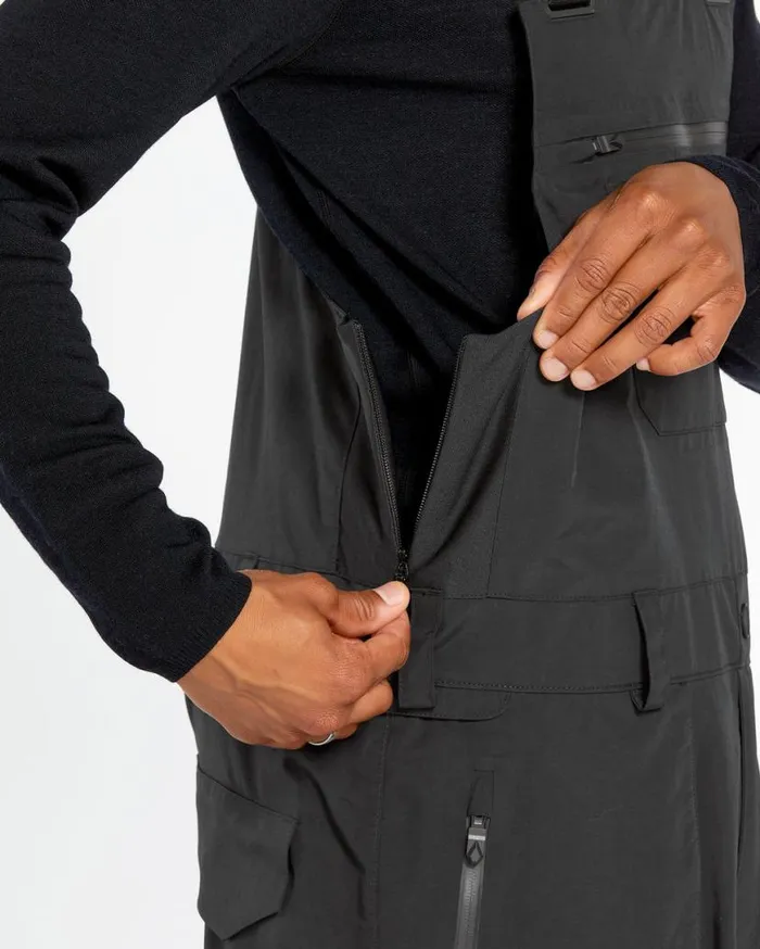 Mens Rain GoreTex Bib Overalls 8211 Black Mens Volcom Pants