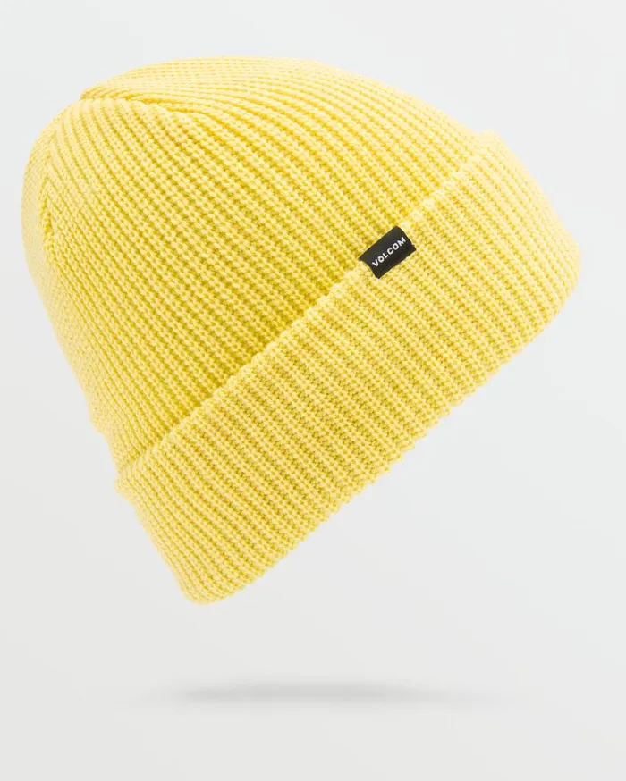 Mens Sweep Beanie 8211 Dark Yellow Mens Volcom Beanies