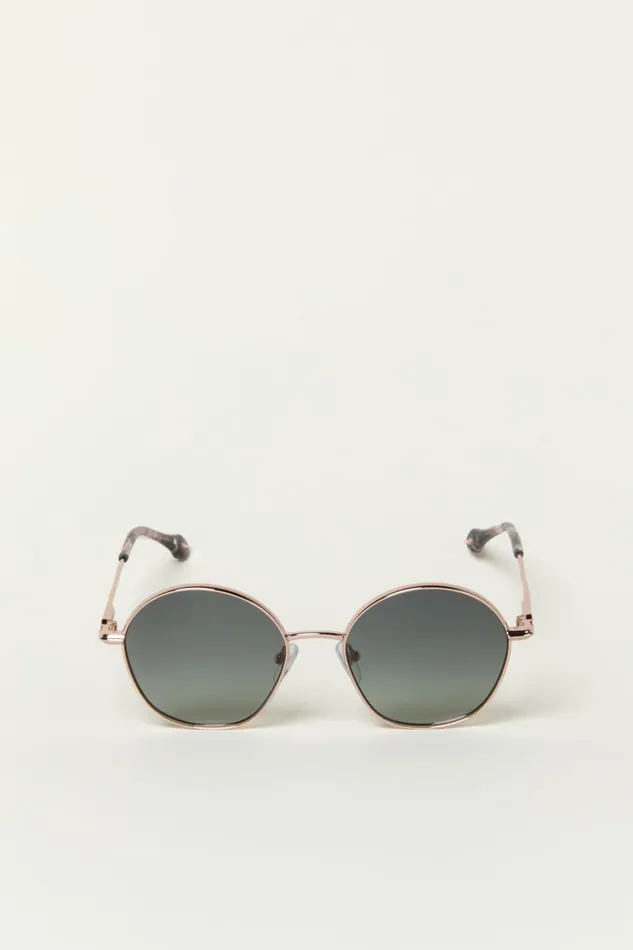 Metal Sunglasses Liora Green Women Baandsh Eyewear