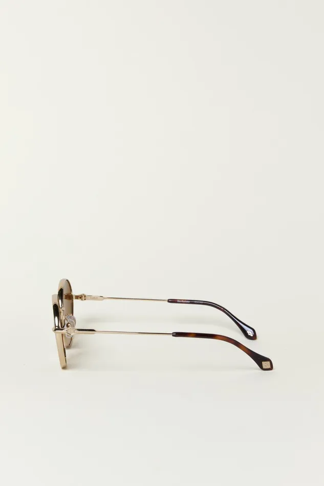 Metal Sunglasses Liora Green Women Baandsh Eyewear