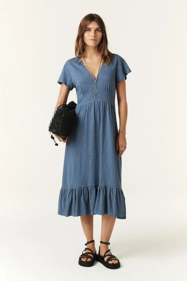 MidLength Dress Valma Orange Women Baandsh Dresses
