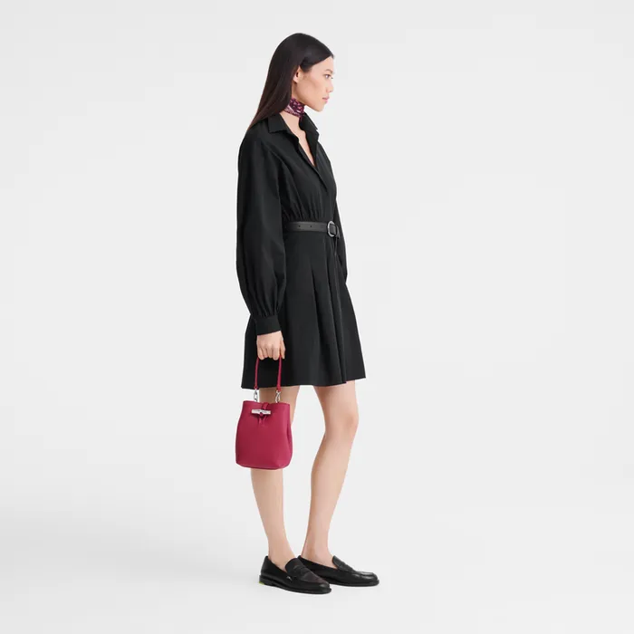 Mini bagsCrossbody bags Longchamp Women Le Roseau XS Bucket bag BeetrootBeetrootBeetroot
