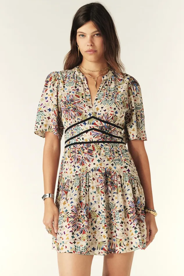 Mini Dress Fidji Gray Women Baandsh Dresses