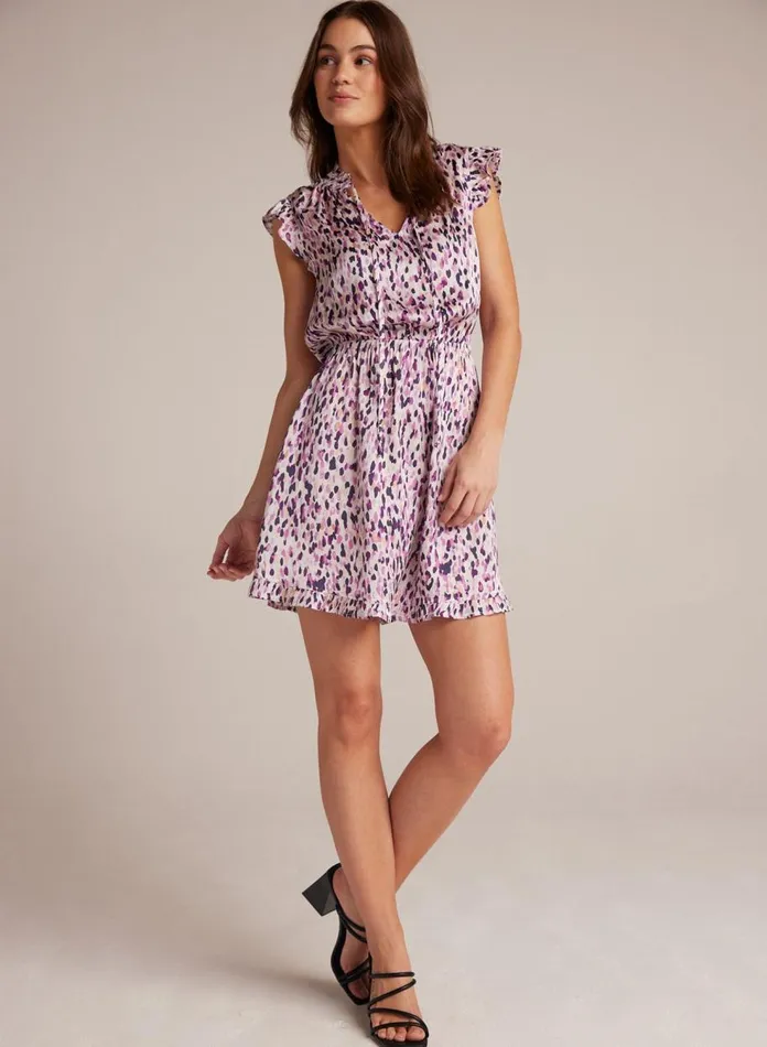 Mini Dresses Women Bella Dahl Ruffle Sleeve Mini Dress 8211 Confetti Print
