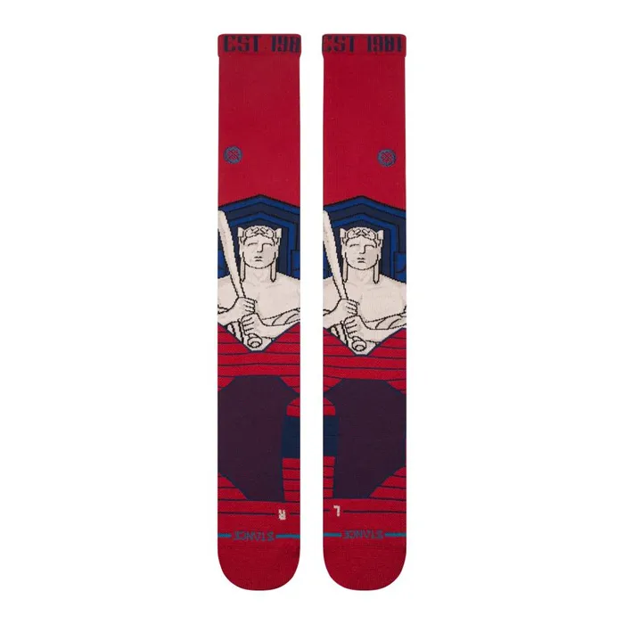 Mlb Cleveland Guardians 2024 City Connect Otc Socks Cleveland Guardians 8211 Red WomenMen Stance Over The Calf