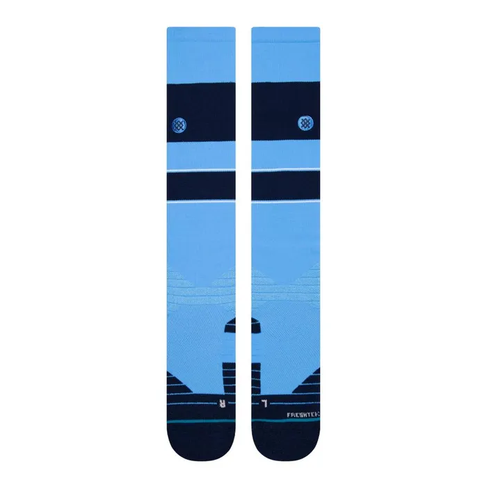 Mlb Diamond Pro Stripes Otc Socks Lightblue MenWomen Stance Over The Calf