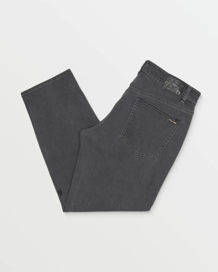 Modown Relaxed Fit Tapered Jeans 8211 Carbon Mens Volcom Jeans