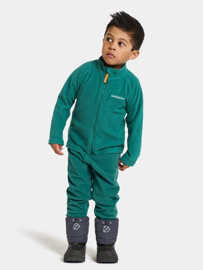 Monte Kid039s Pants 9 Petrol Green Kids Didriksons Fleece Joggers