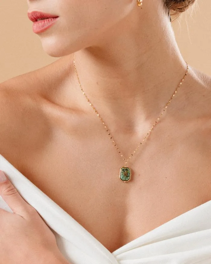 NECKLACE EMERAUDE MATEA Shop Grace and Mila Jewellery