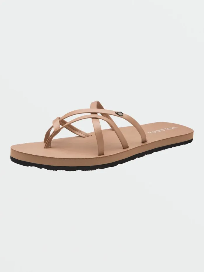 New School II Sandals 8211 Natural Womens Volcom Sandals