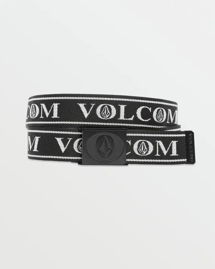 Oh Stone Web Belt 8211 Black Mens Volcom Accessories