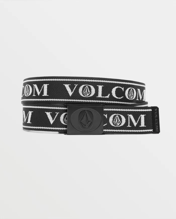 Oh Stone Web Belt 8211 Black Mens Volcom Belts and Wallets