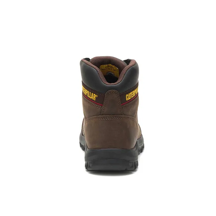 Outline Steel Toe Work Boot Seal Brown Men Cat Footwear Boots