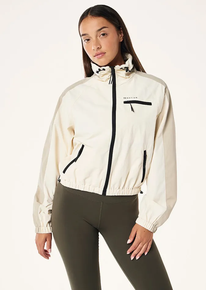 PE Nation Jackets Women TREK JACKET IN WHISPER WHITE