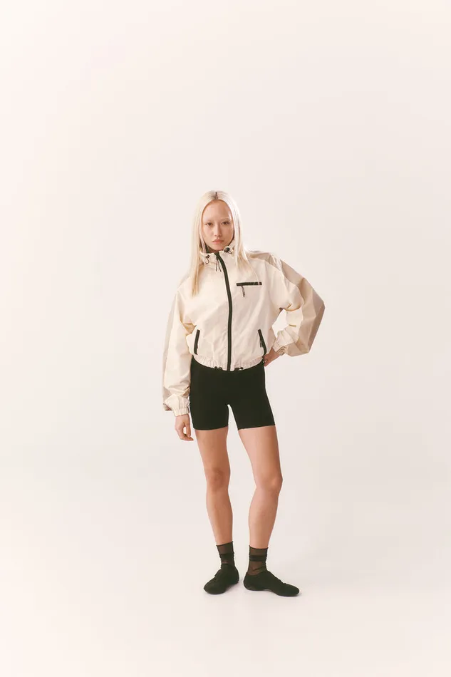 PE Nation Jackets Women TREK JACKET IN WHISPER WHITE