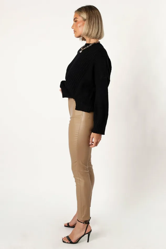 Pants Petal and Pup Women Sammie Vegan Leather Pants Tan