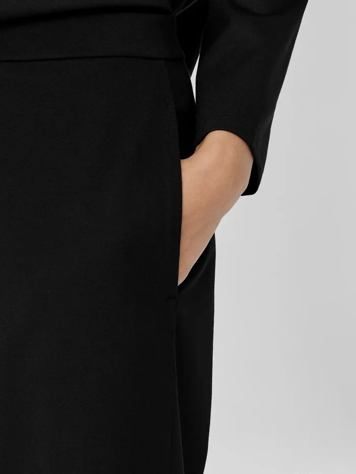 Pants Shorts and Jumpsuits Women Eileen Fisher Washable Flex Ponte Lantern Pant Black