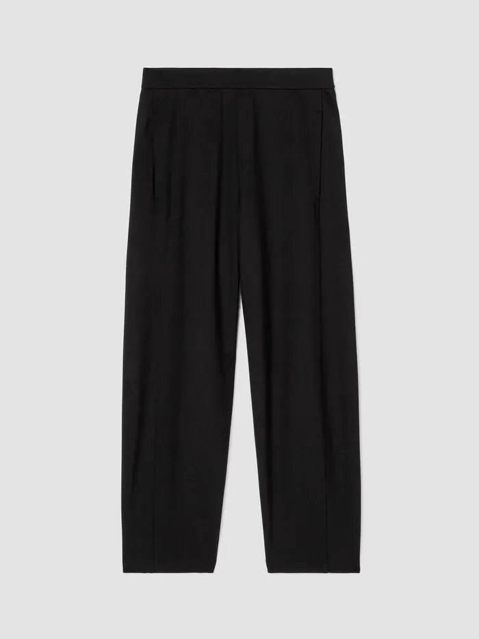 Pants Shorts and Jumpsuits Women Eileen Fisher Washable Flex Ponte Lantern Pant Black