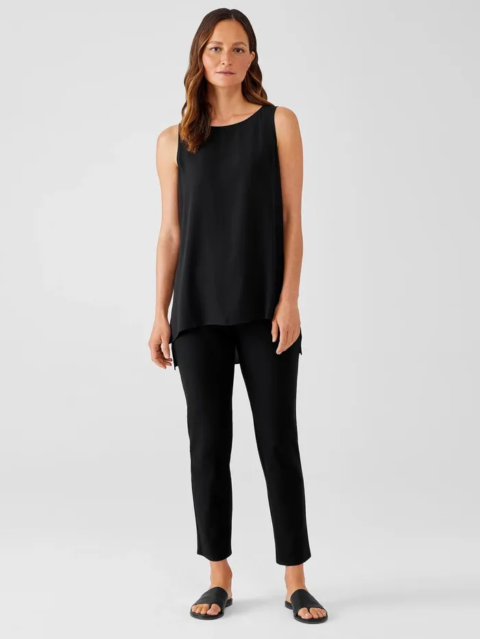 Pants Shorts and Jumpsuits Women Eileen Fisher Washable Stretch Crepe Slim Pant Black Pants Shorts and Jumpsuits Women Eileen Fisher Washable Stretch Crepe Slim Pant Black