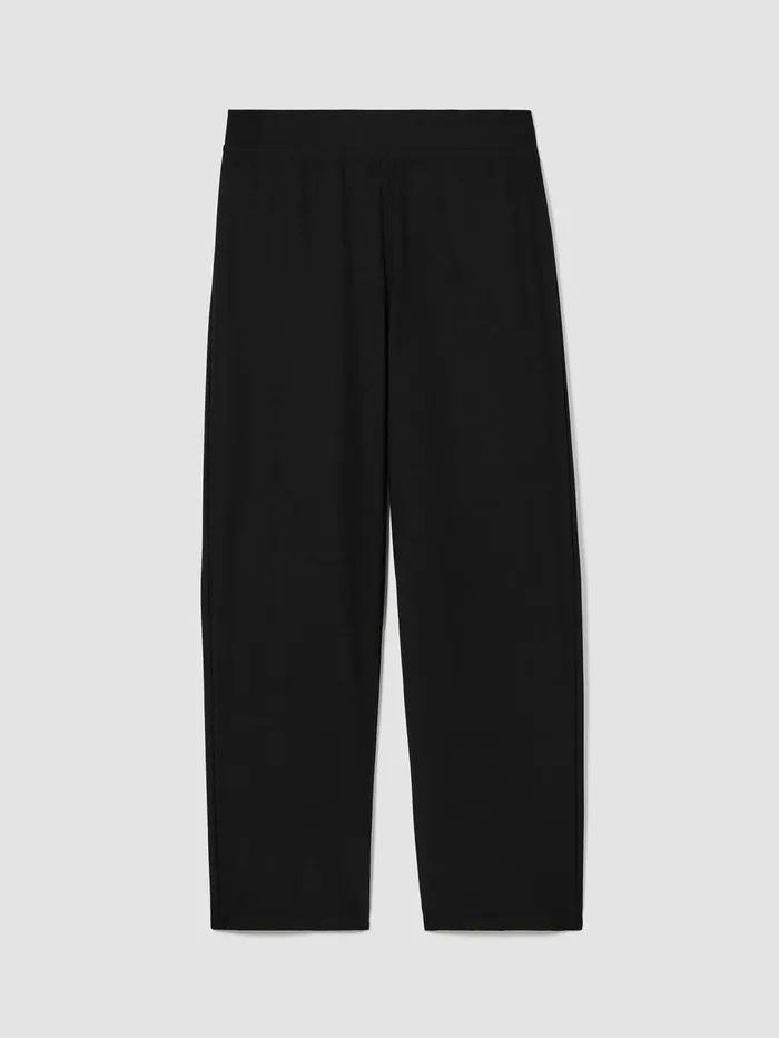 Pants Shorts and Jumpsuits Women Eileen Fisher Washable Stretch Crepe Straight Pant Black