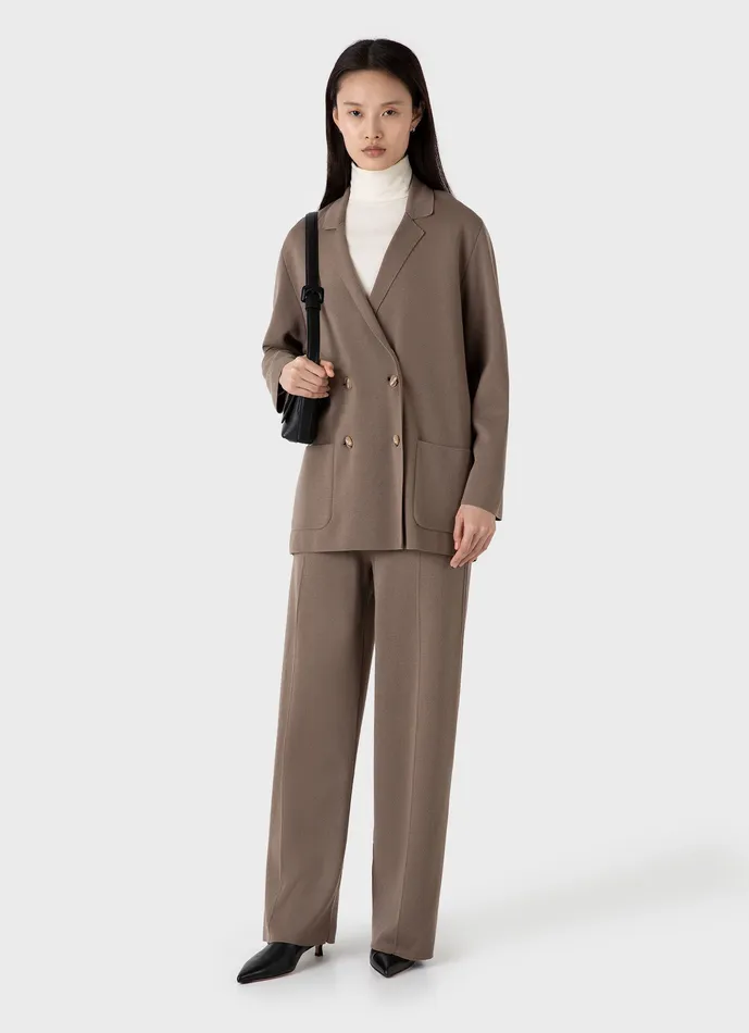 Pants ussunspel Women Merino Milano Knit Trouser Sandstone