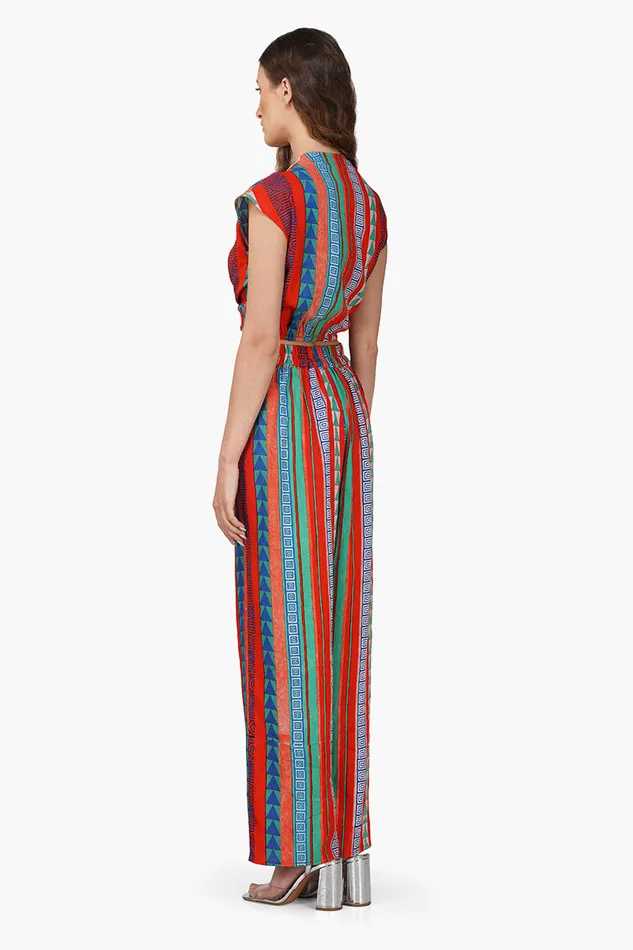 Pants Women America and Beyond Ruby Aztec Printed Stripe Pant
